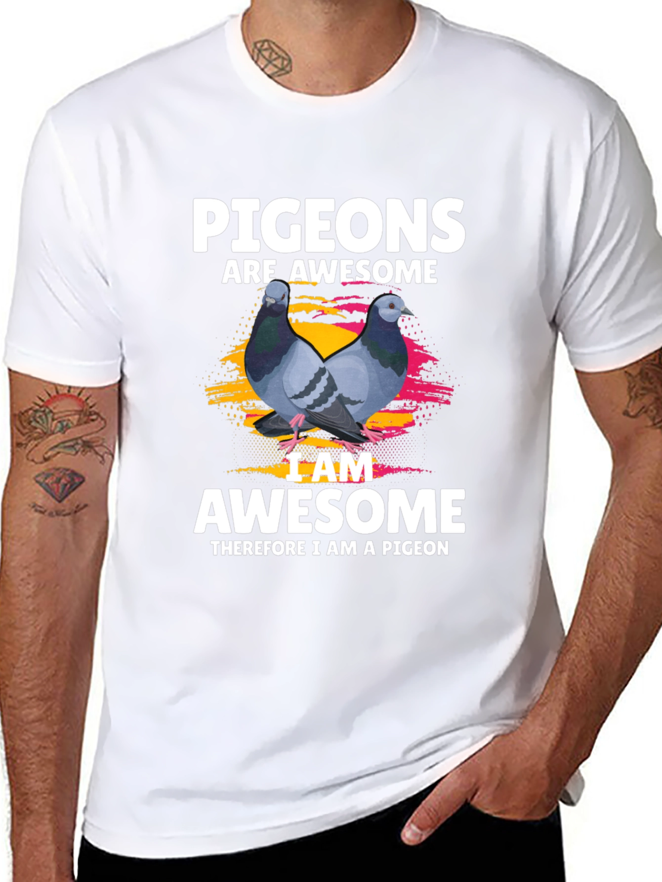 Pigeons Are Awesome Graphic T-Shirt