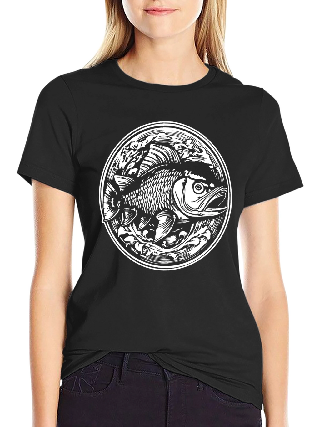 Black Fish Graphic Tee - Unique Style