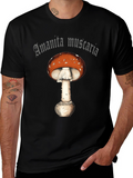 Amanita Muscaria Graphic Tee -  Fly Agaric Mushroom Shirt