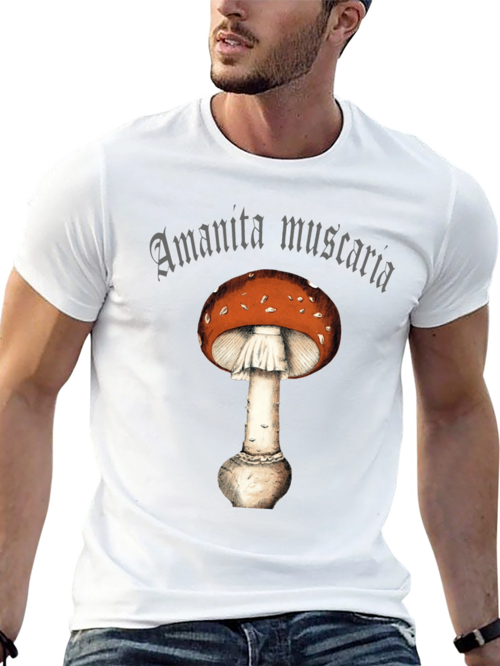 Amanita Muscaria Graphic Tee -  Fly Agaric Mushroom Shirt