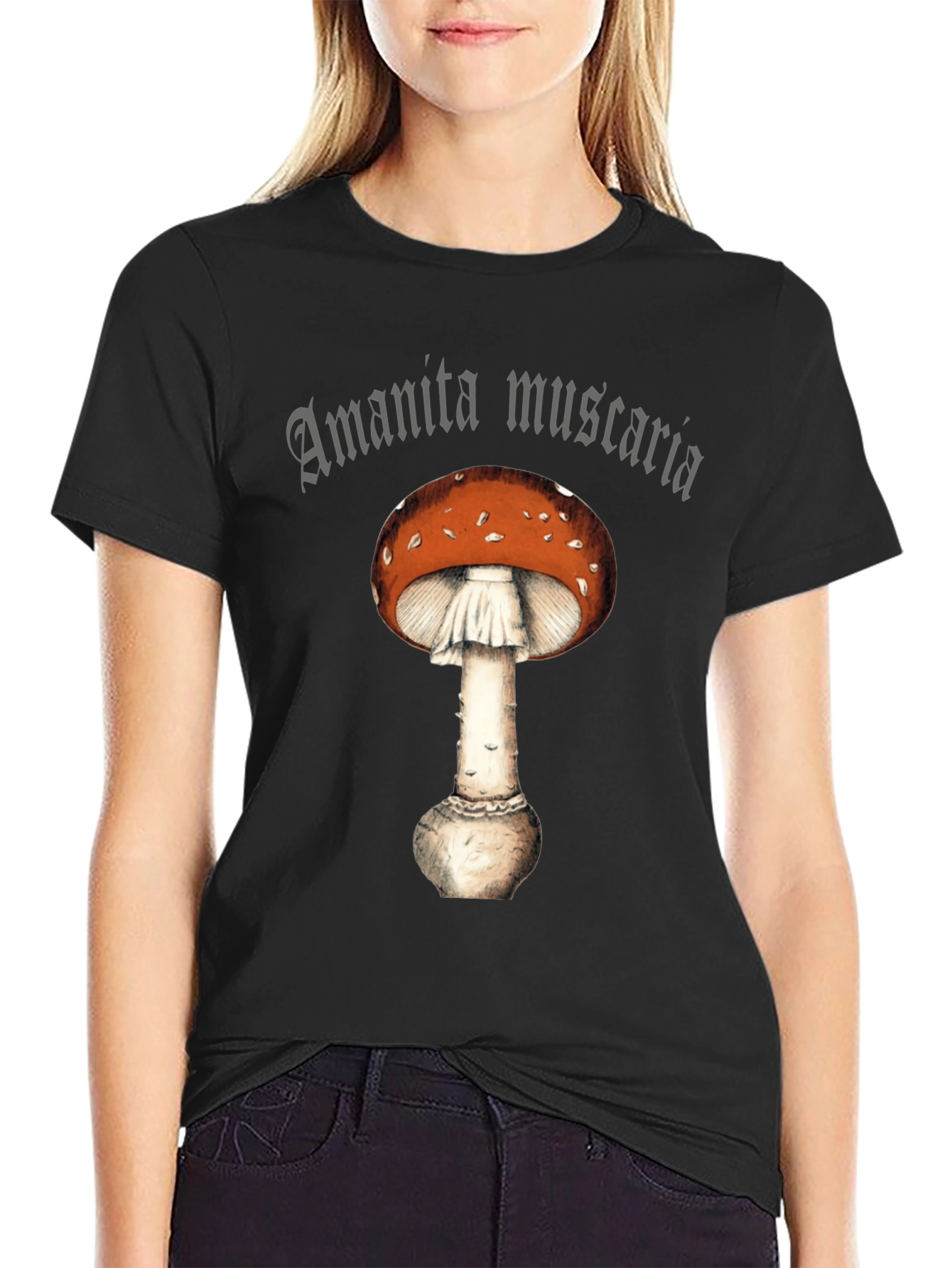 Amanita Muscaria Graphic Tee -  Fly Agaric Mushroom Shirt