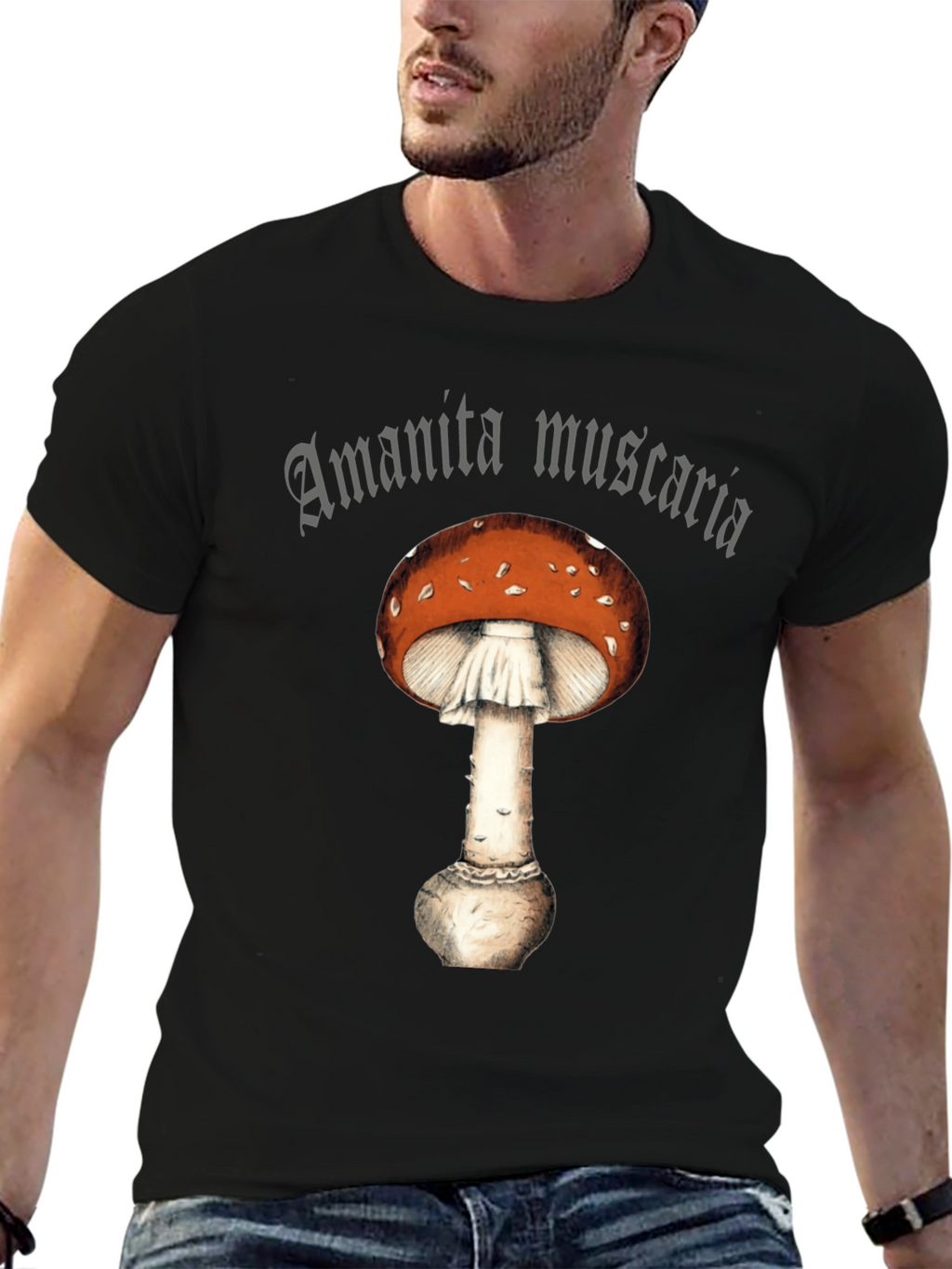 Amanita Muscaria Graphic Tee -  Fly Agaric Mushroom Shirt