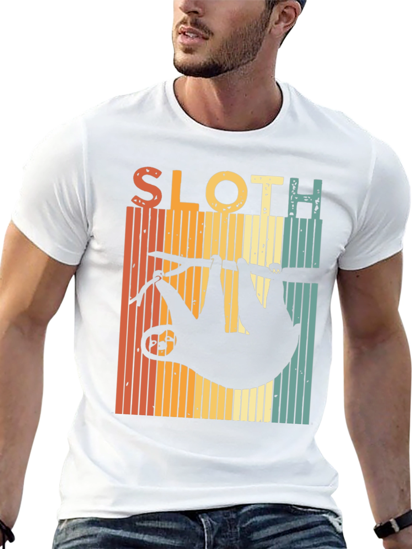 Retro Sloth Graphic Tee