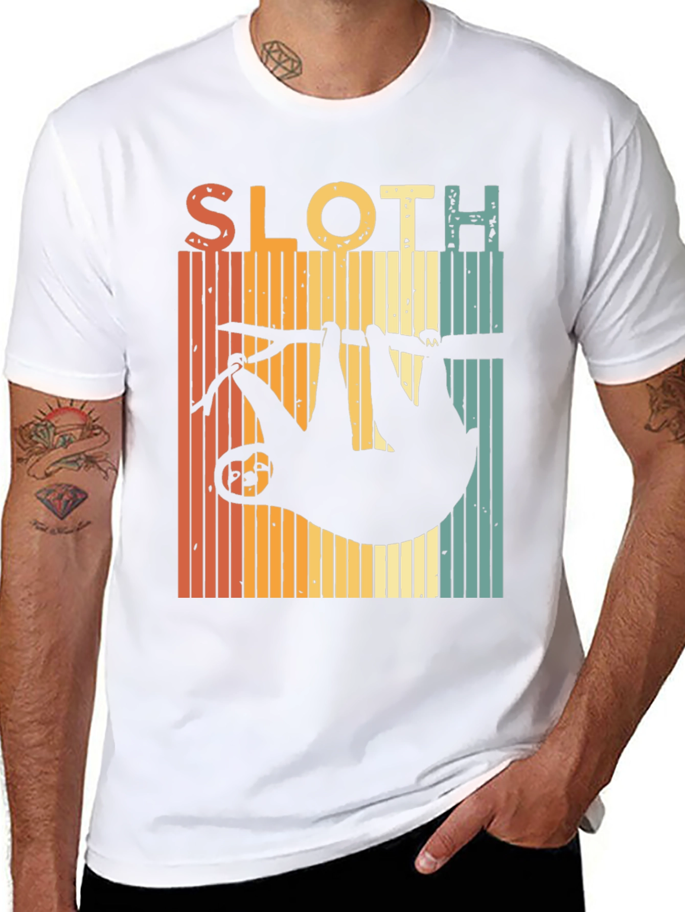 Retro Sloth Graphic Tee