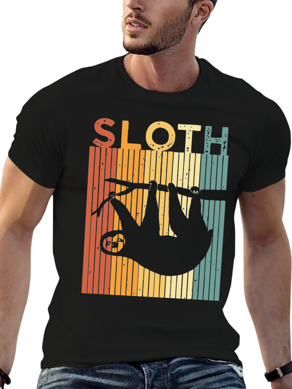 Retro Sloth Graphic Tee