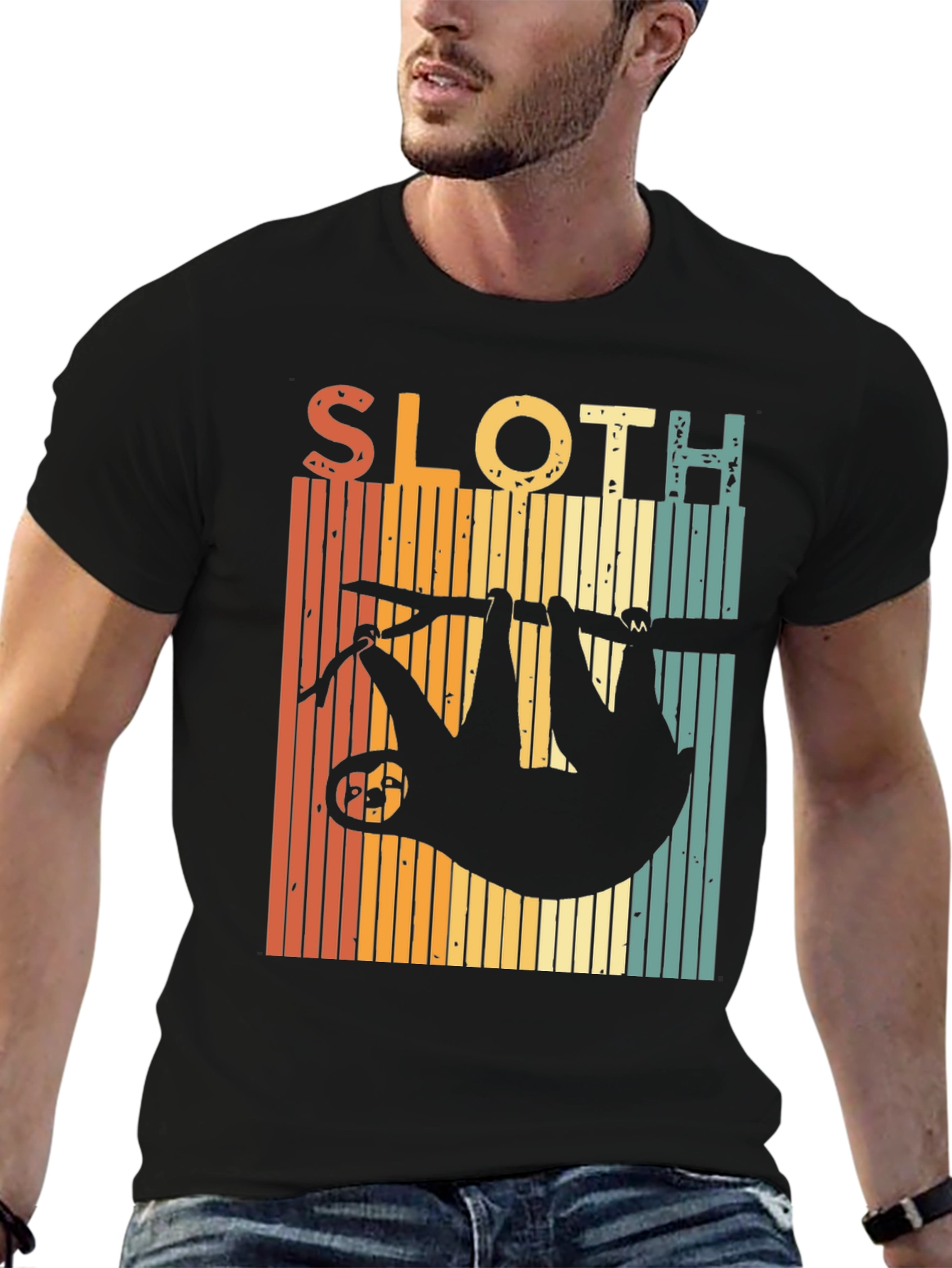 Retro Sloth Graphic Tee