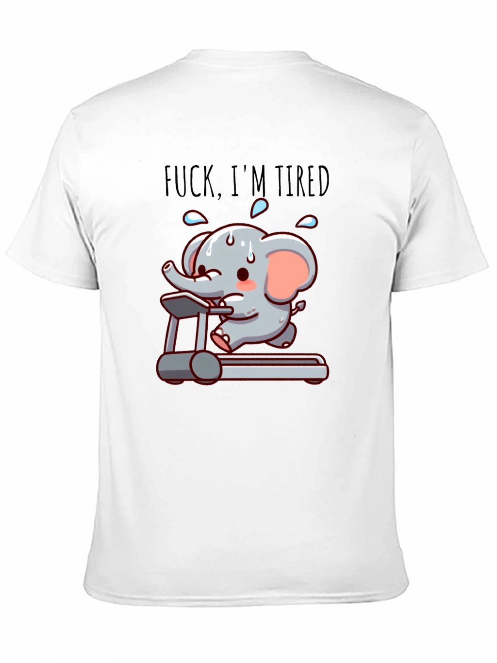 Funny Tired Elephant Gym T-Shirt