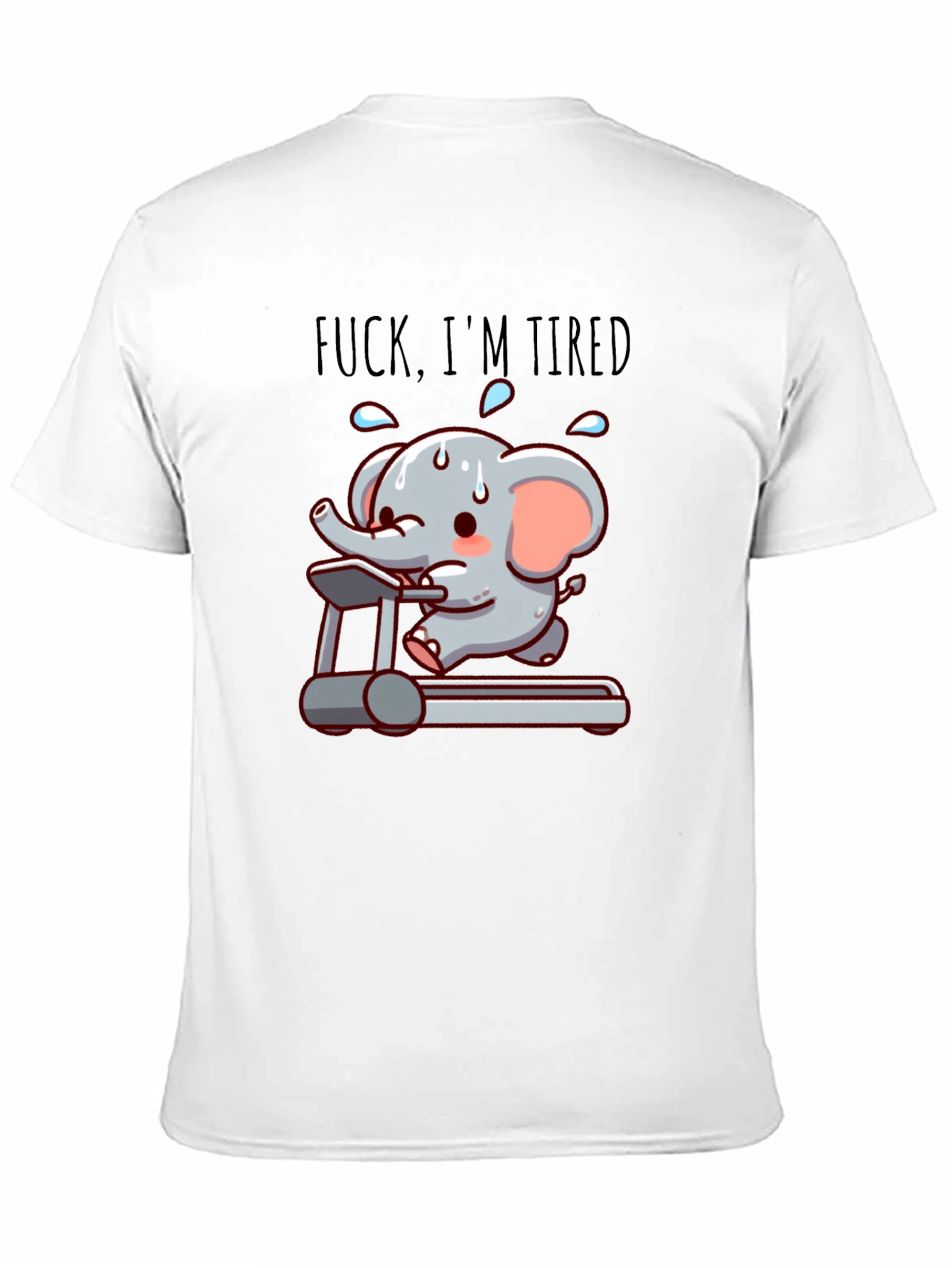 Funny Tired Elephant Gym T-Shirt