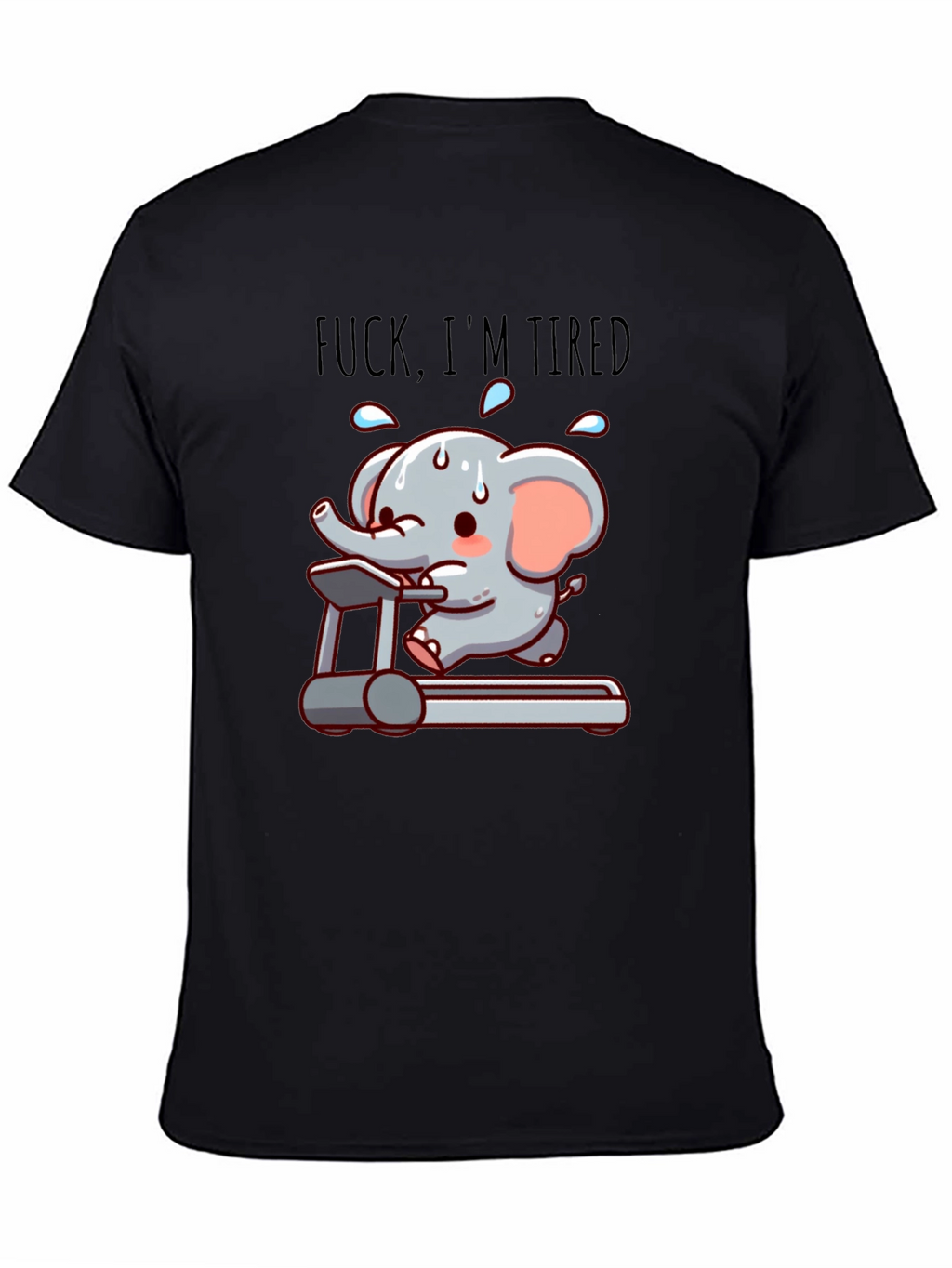 Funny Tired Elephant Gym T-Shirt