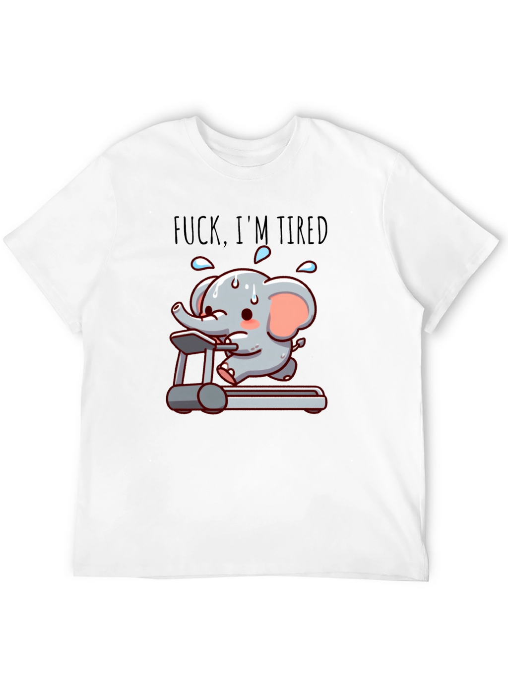 Funny Tired Elephant Gym T-Shirt