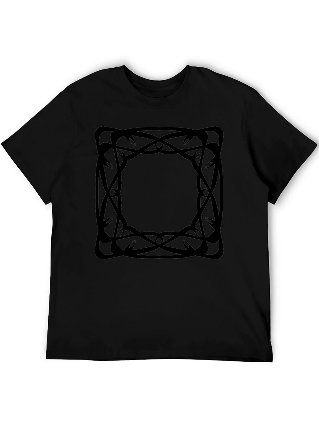 Abstract Graphic Tee - Black