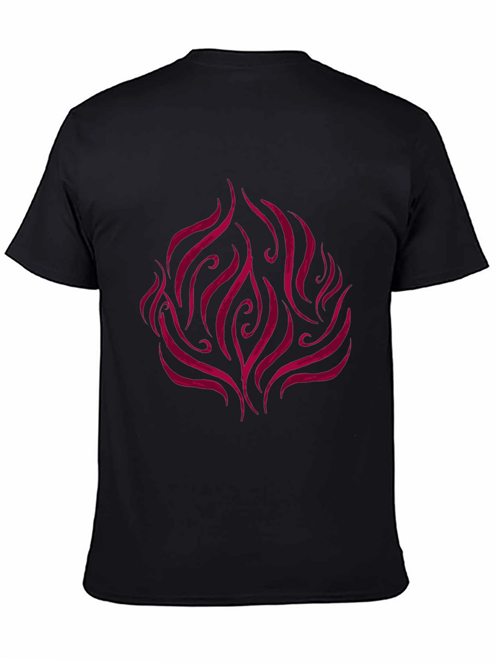 Flame Design Black T-Shirt