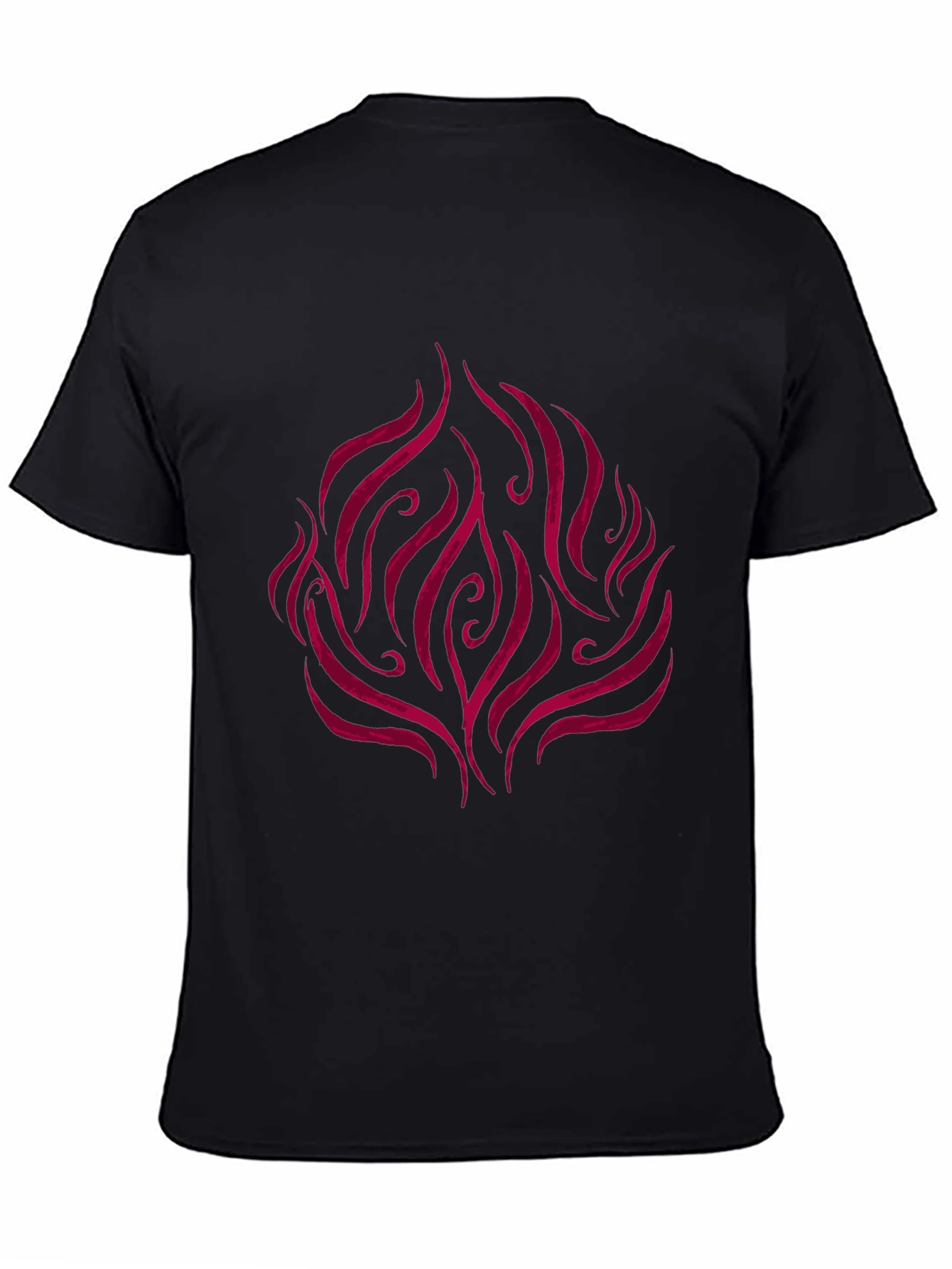 Flame Design Black T-Shirt