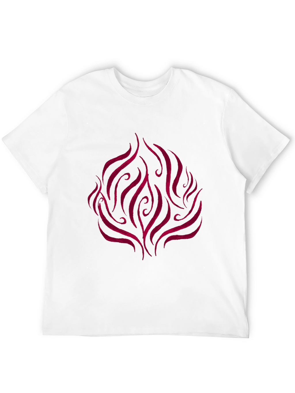 Flame Design Black T-Shirt