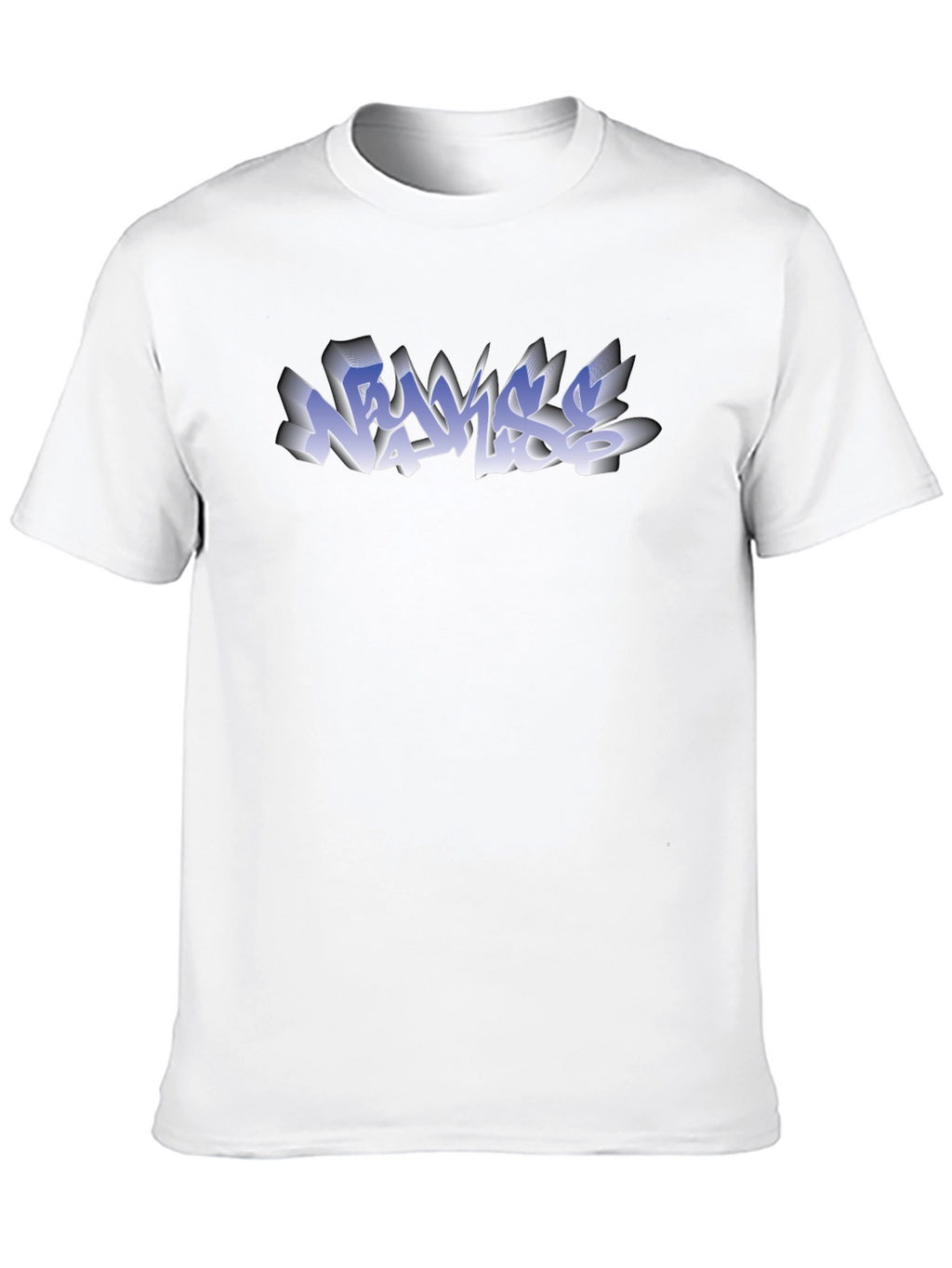 Graffiti Style Graphic T-Shirt - Black