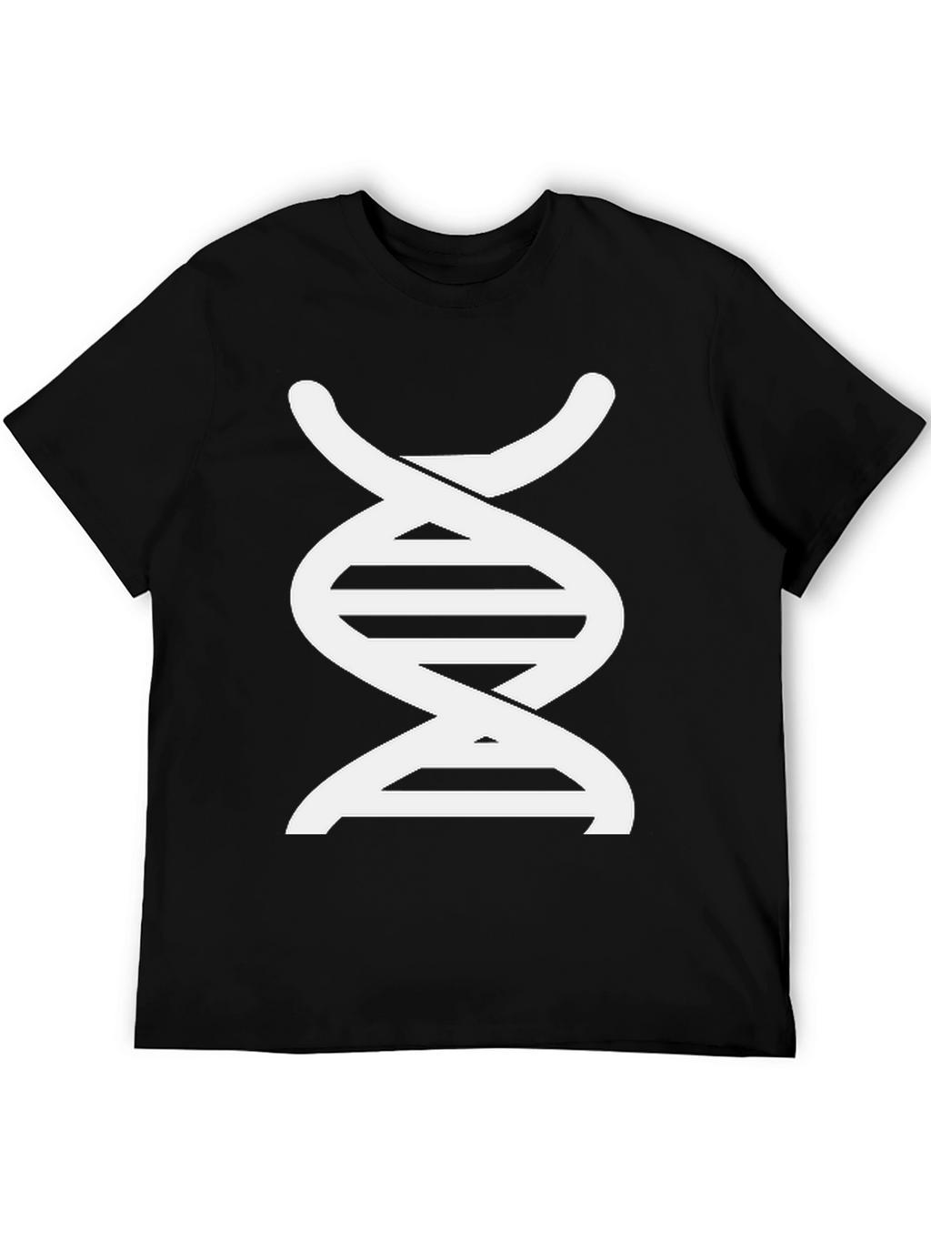 DNA Graphic Print Black T-Shirt