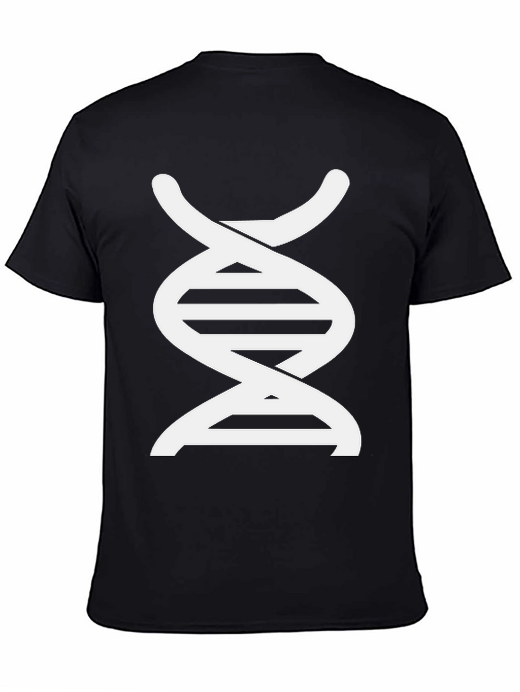 DNA Graphic Print Black T-Shirt