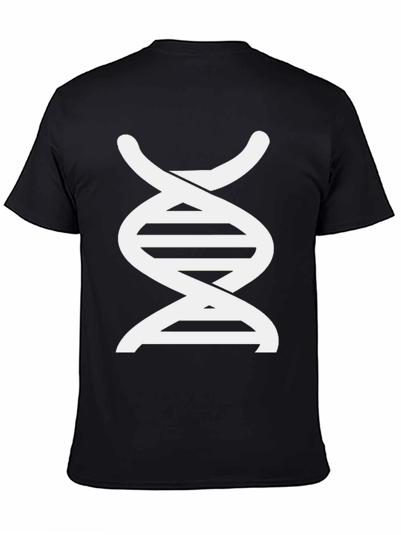 DNA Graphic Print Black T-Shirt