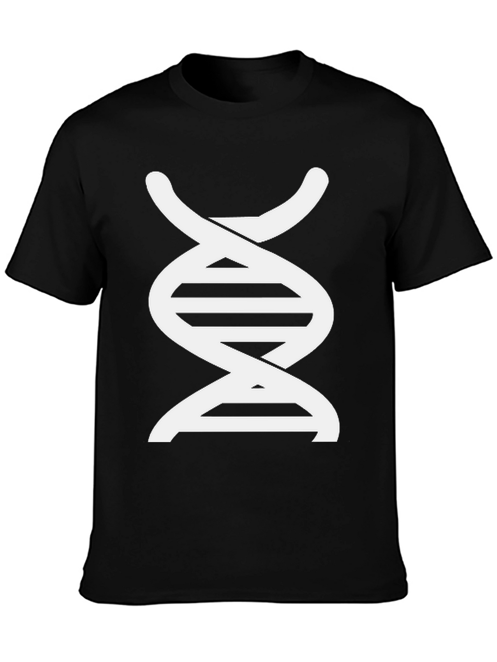 DNA Graphic Print Black T-Shirt