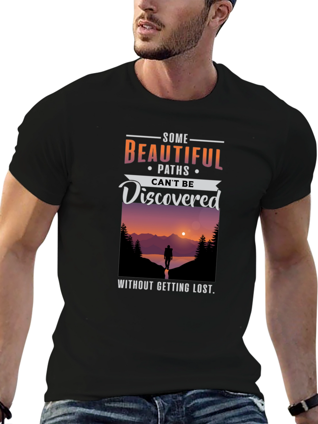 Inspirational Graphic T-Shirt - Paths Discovered