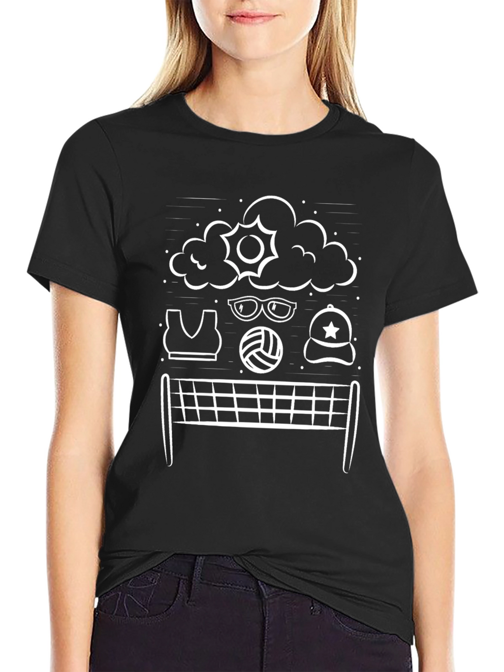 Volleyball Lover Graphic T-Shirt