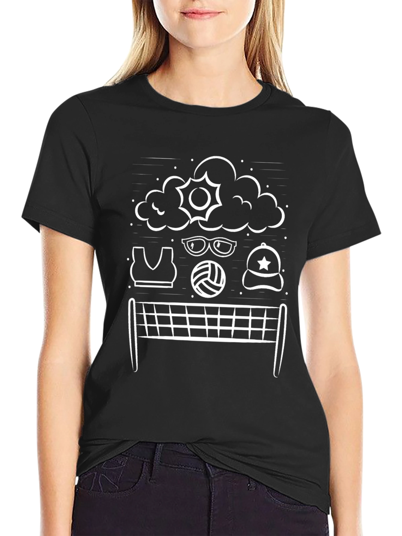 Volleyball Lover Graphic T-Shirt