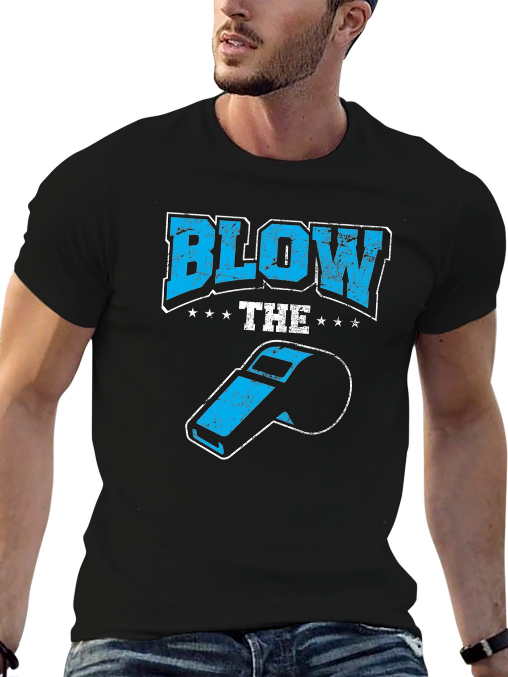 Blow the Whistle Black T-Shirt