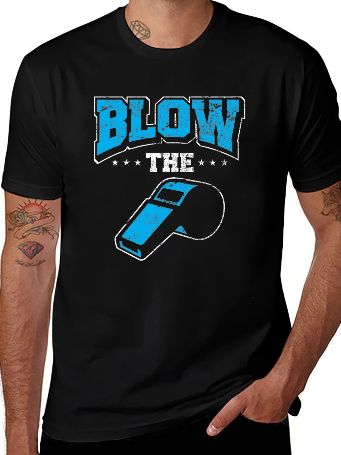 Blow the Whistle Black T-Shirt