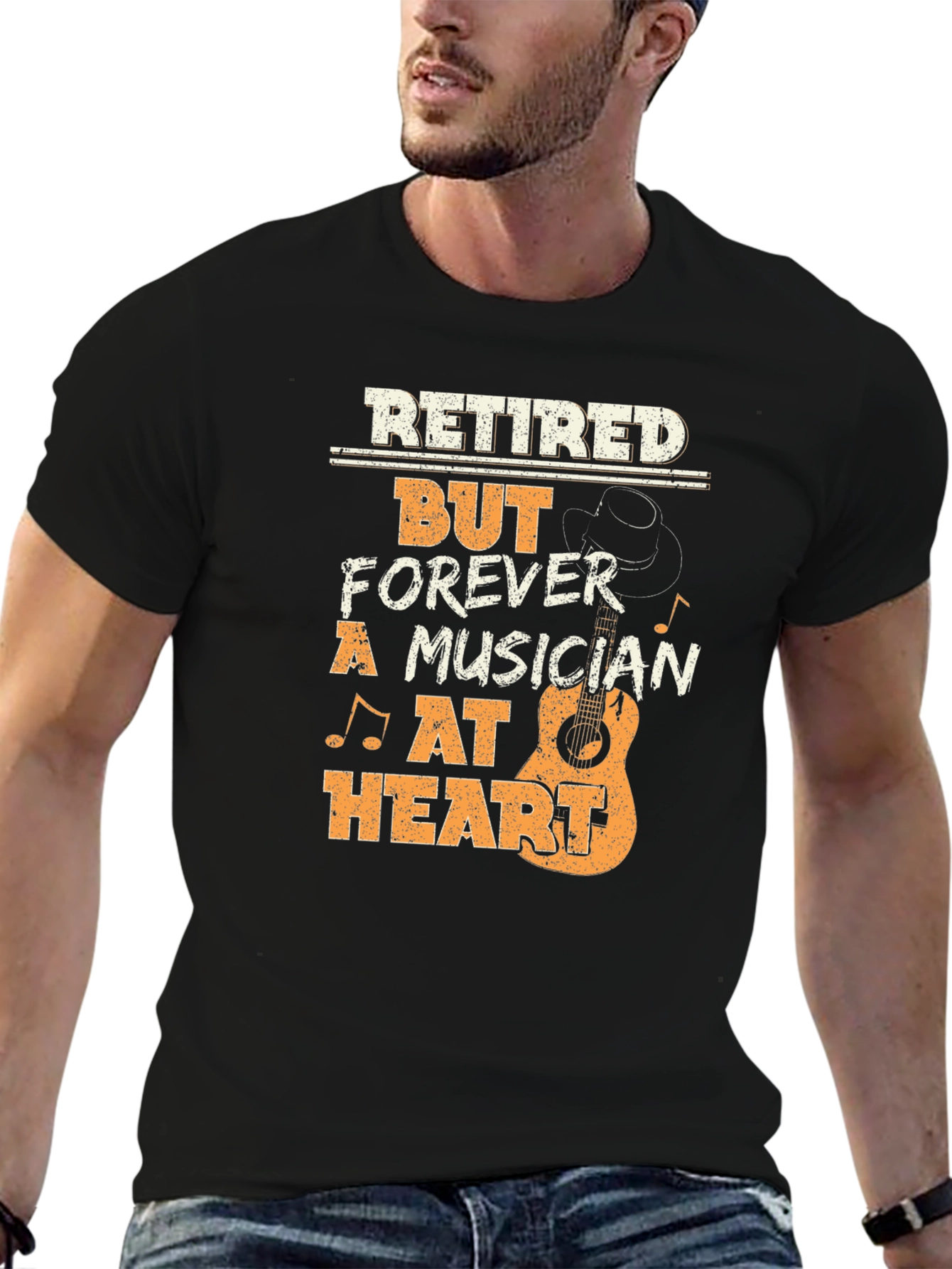 Retired Musician T-Shirt - Forever at Heart