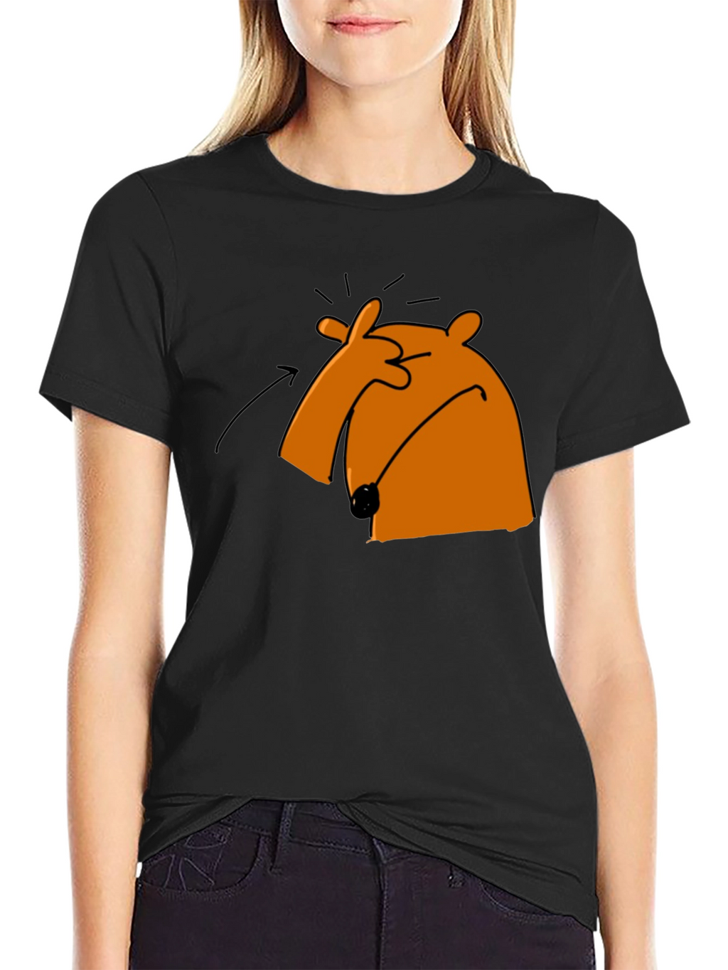 Funny Cartoon Bear Graphic T-Shirt