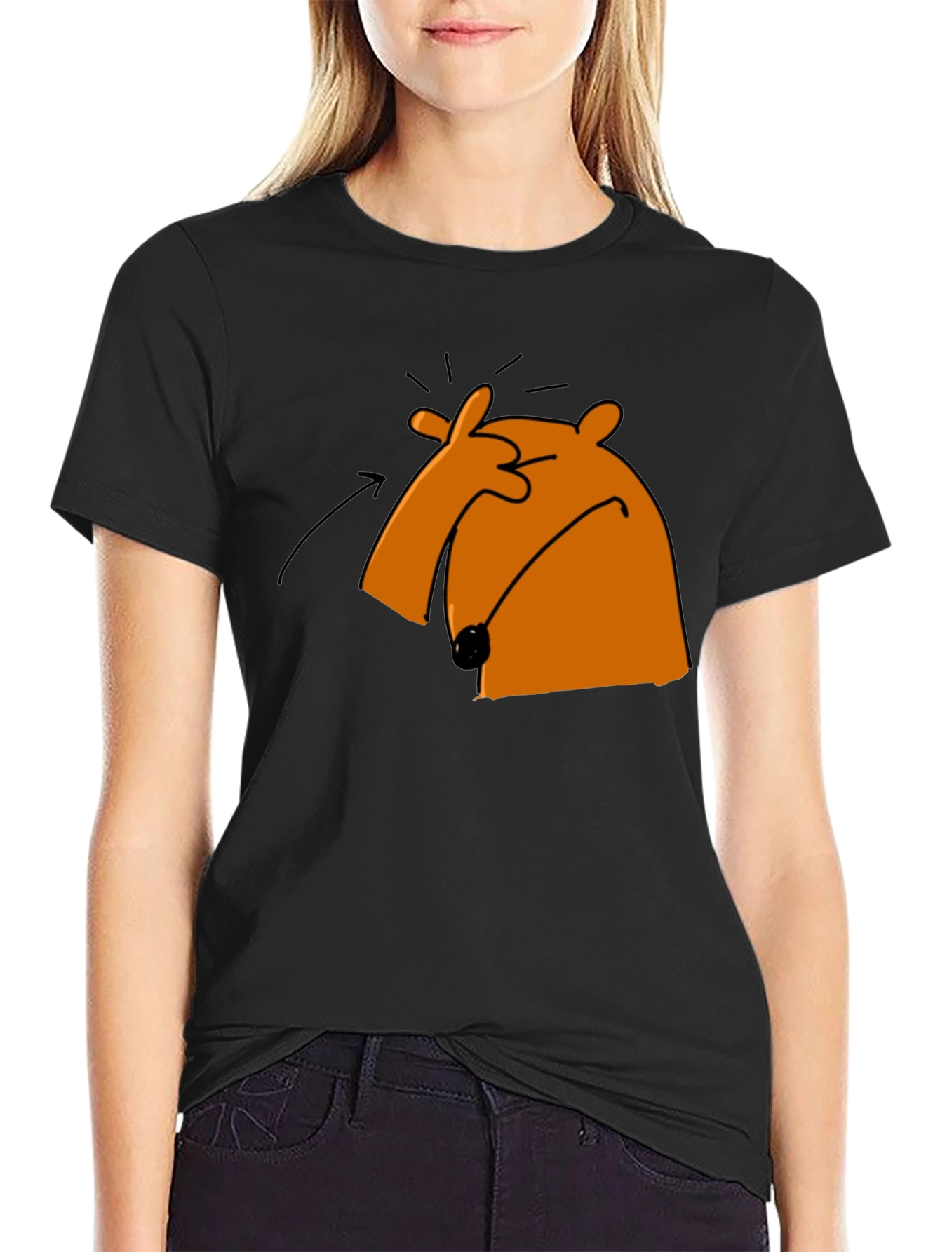 Funny Cartoon Bear Graphic T-Shirt