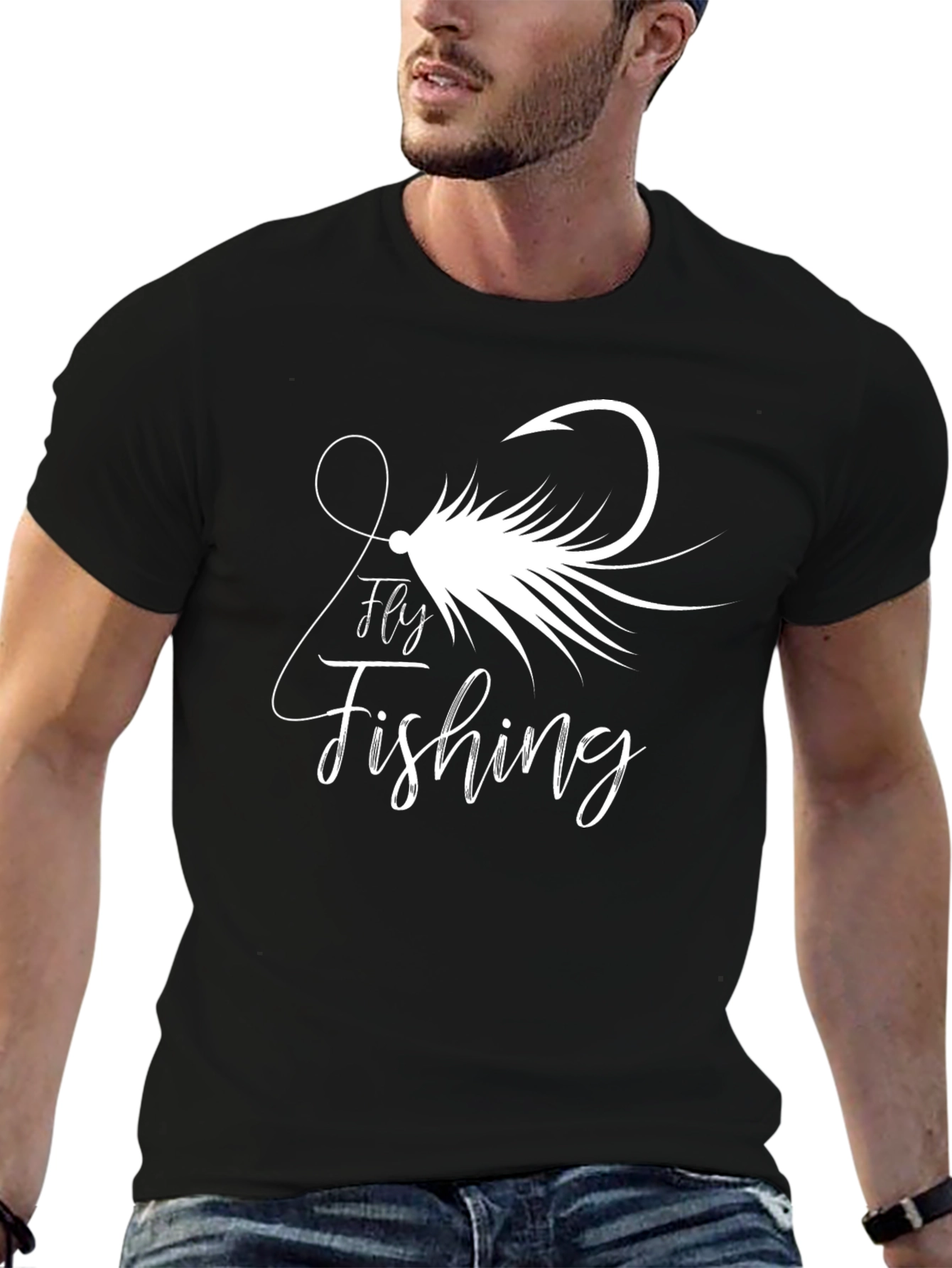 Fly Fishing Graphic Tee - Stylish Angler Apparel