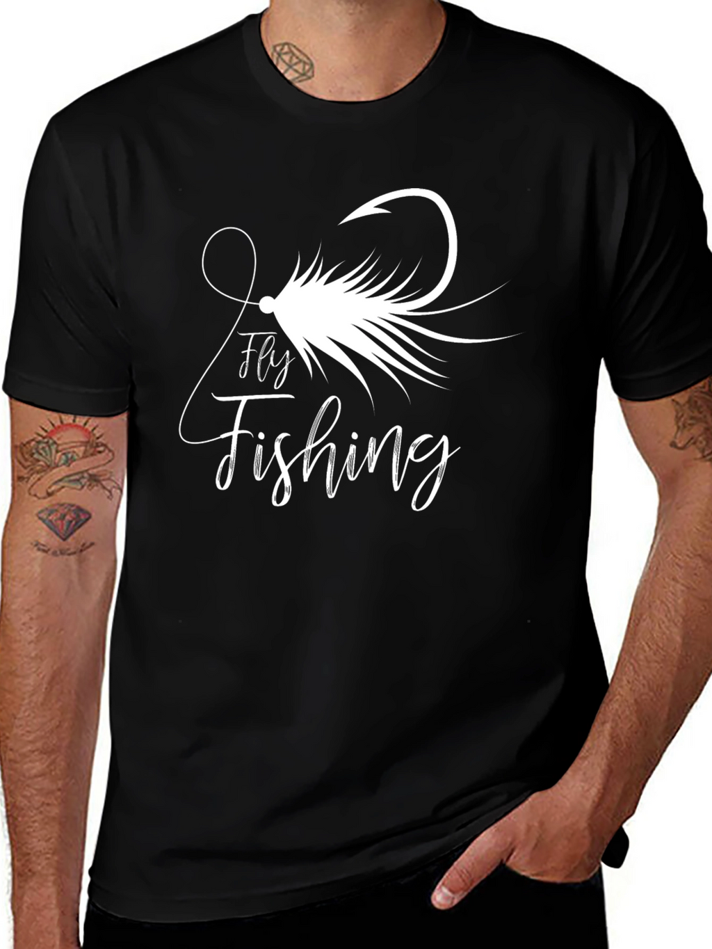 Fly Fishing Graphic Tee - Stylish Angler Apparel
