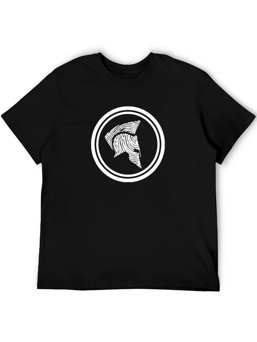 Spartan Fingerprint Graphic Tee - Black