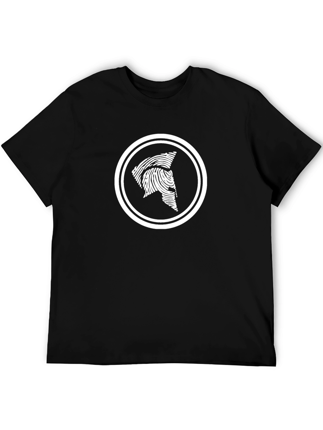 Spartan Fingerprint Graphic Tee - Black