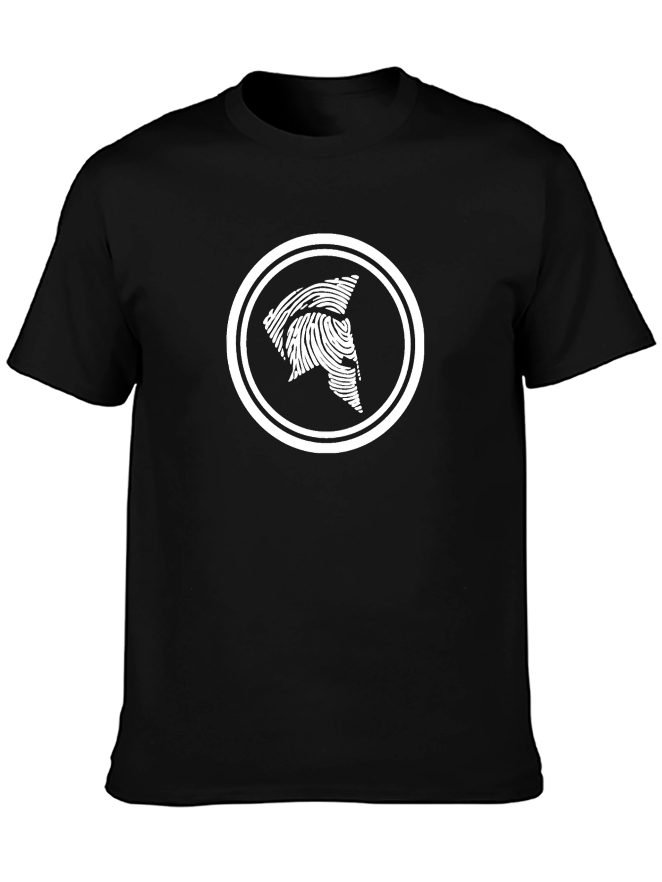 Spartan Fingerprint Graphic Tee - Black