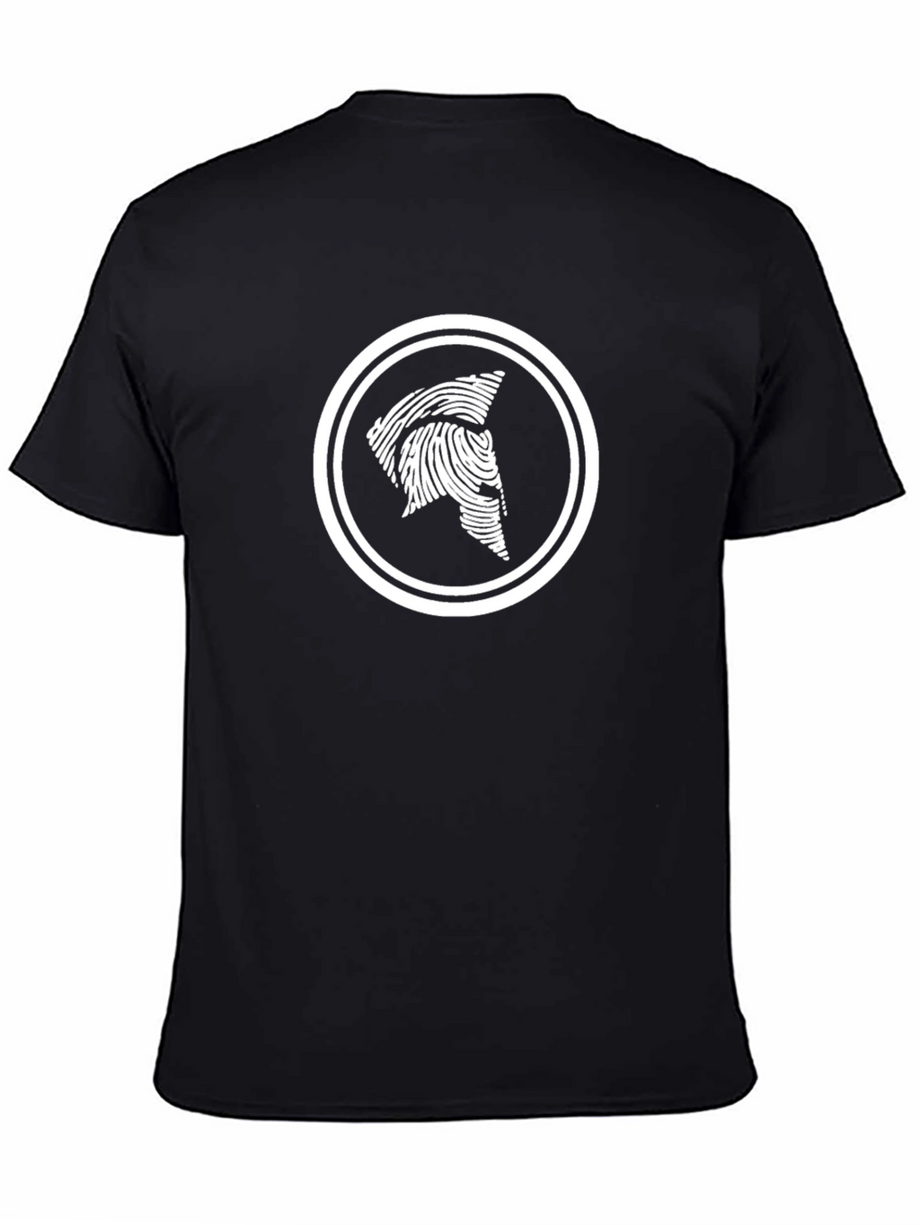 Spartan Fingerprint Graphic Tee - Black