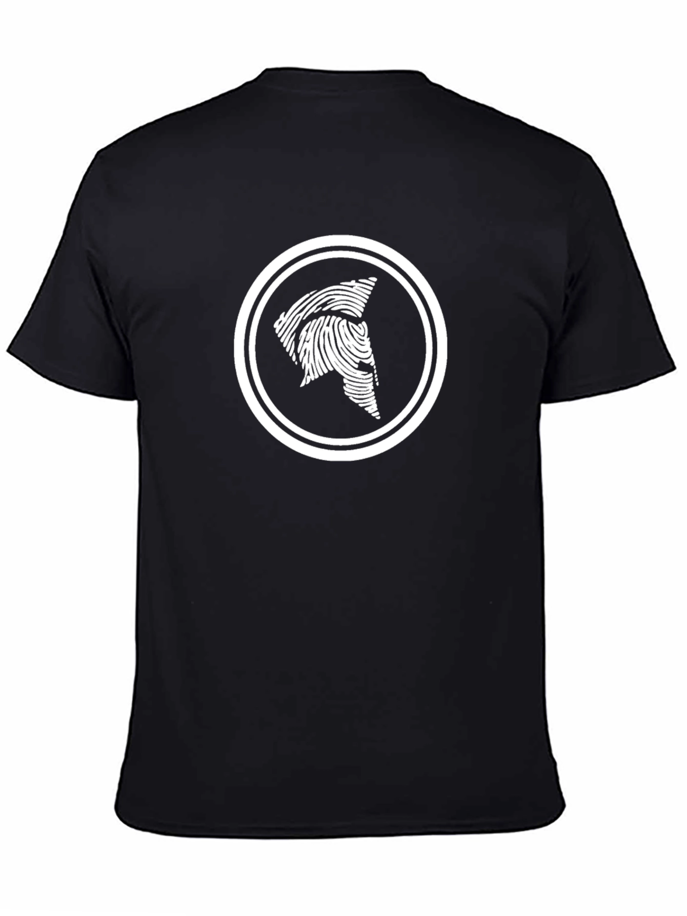 Spartan Fingerprint Graphic Tee - Black