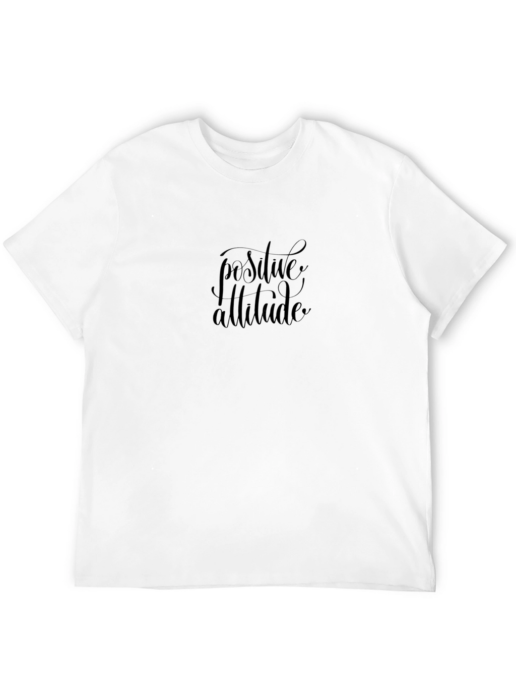 Positive Attitude Black Tee
