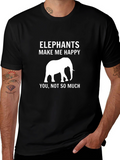Elephant Lover Graphic Tee - Humor T-Shirt