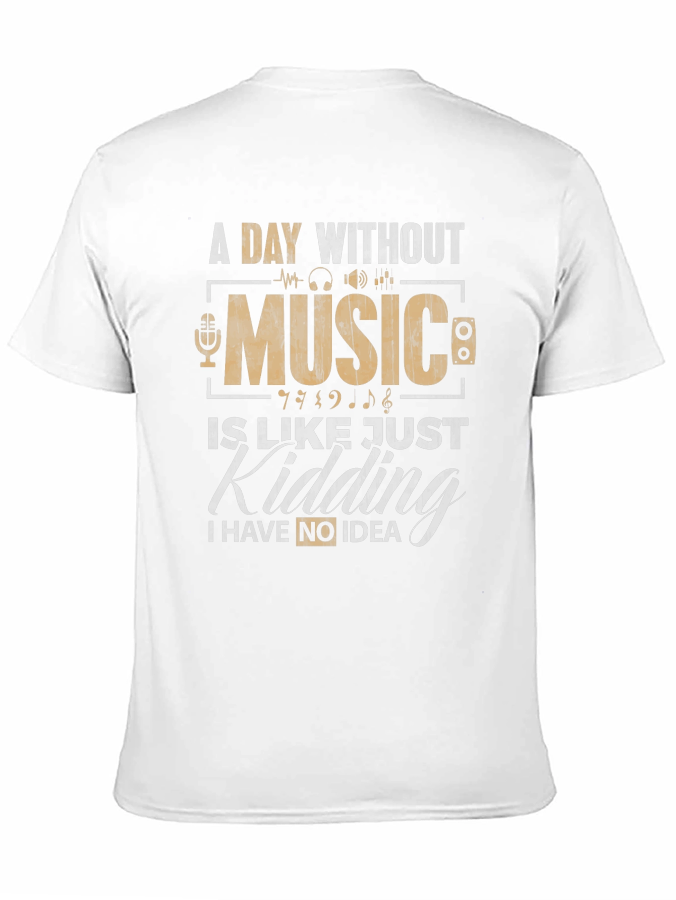 Music Lovers Tee: A Day Without Music