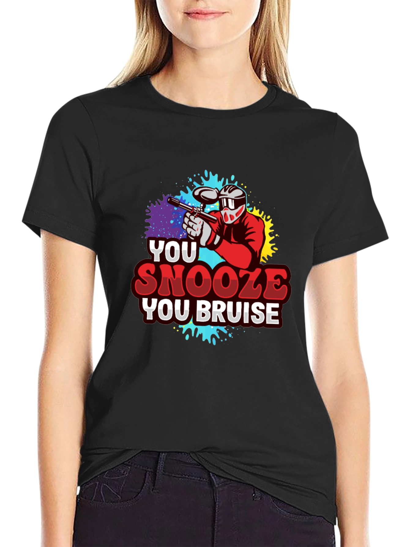 You Snooze You Bruise Paintball T-Shirt