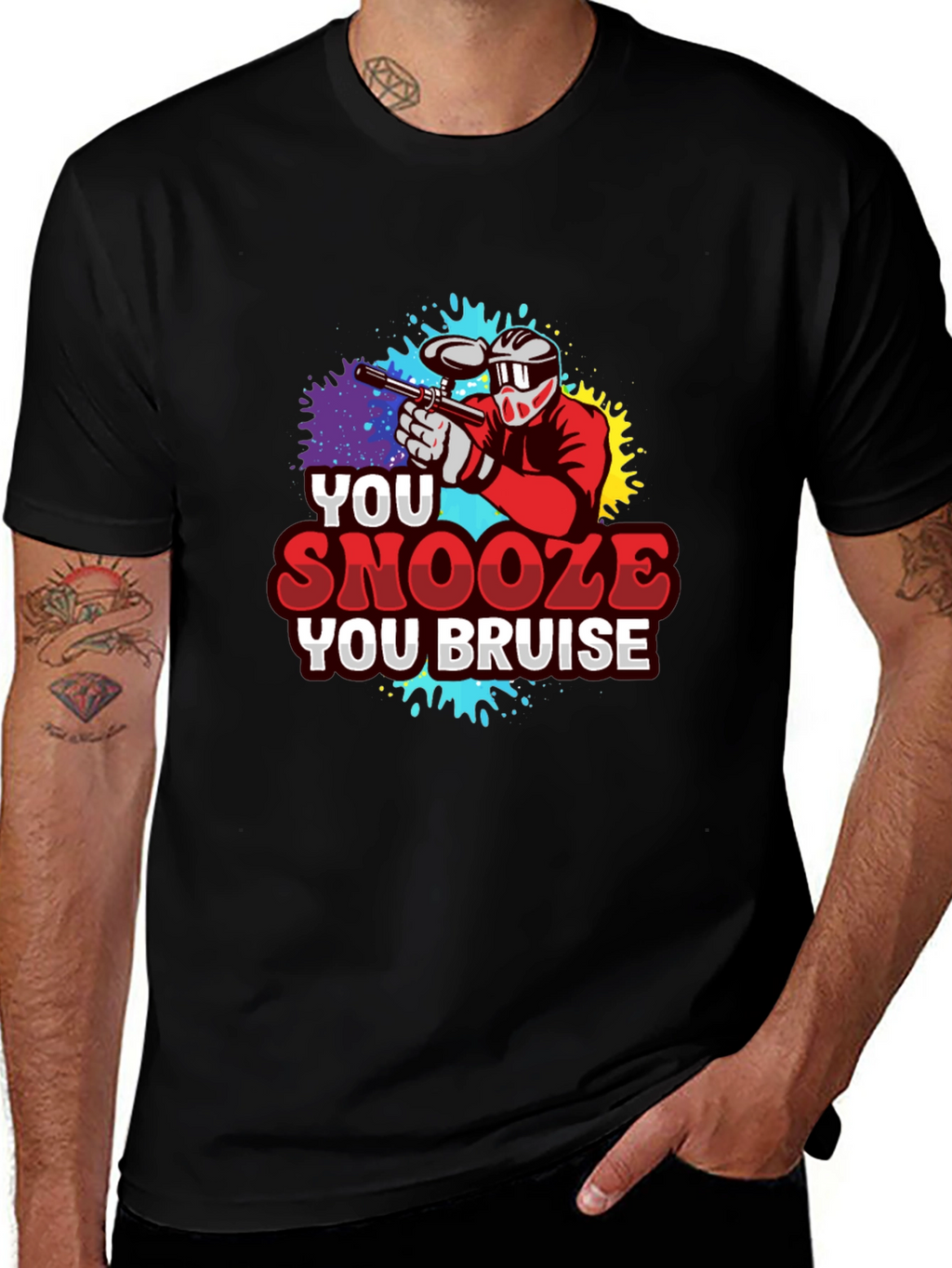 You Snooze You Bruise Paintball T-Shirt