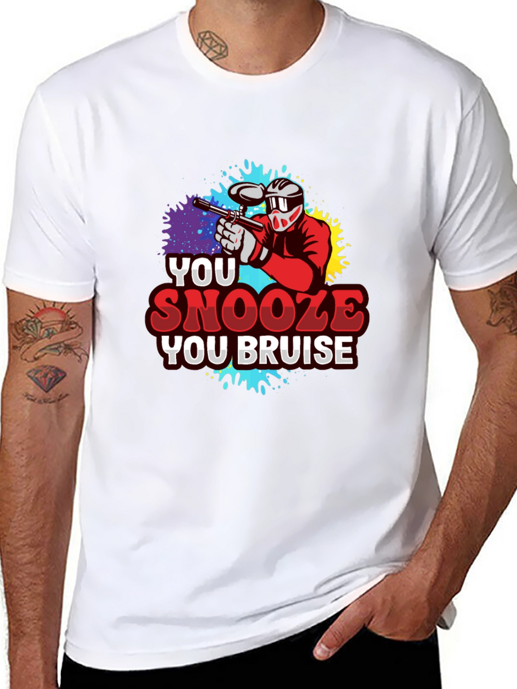 You Snooze You Bruise Paintball T-Shirt