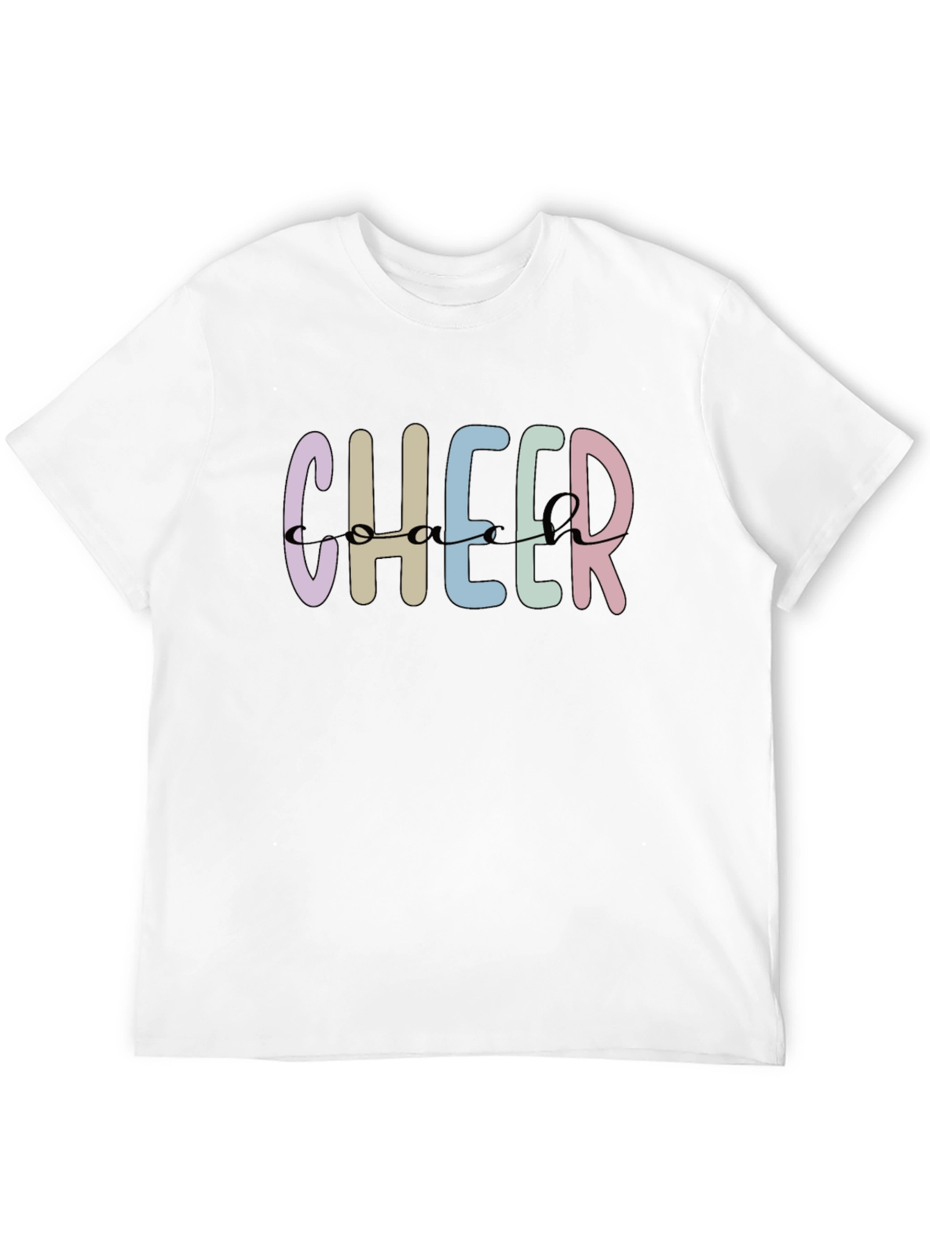 Cheerleader Graphic Crew Neck Tee