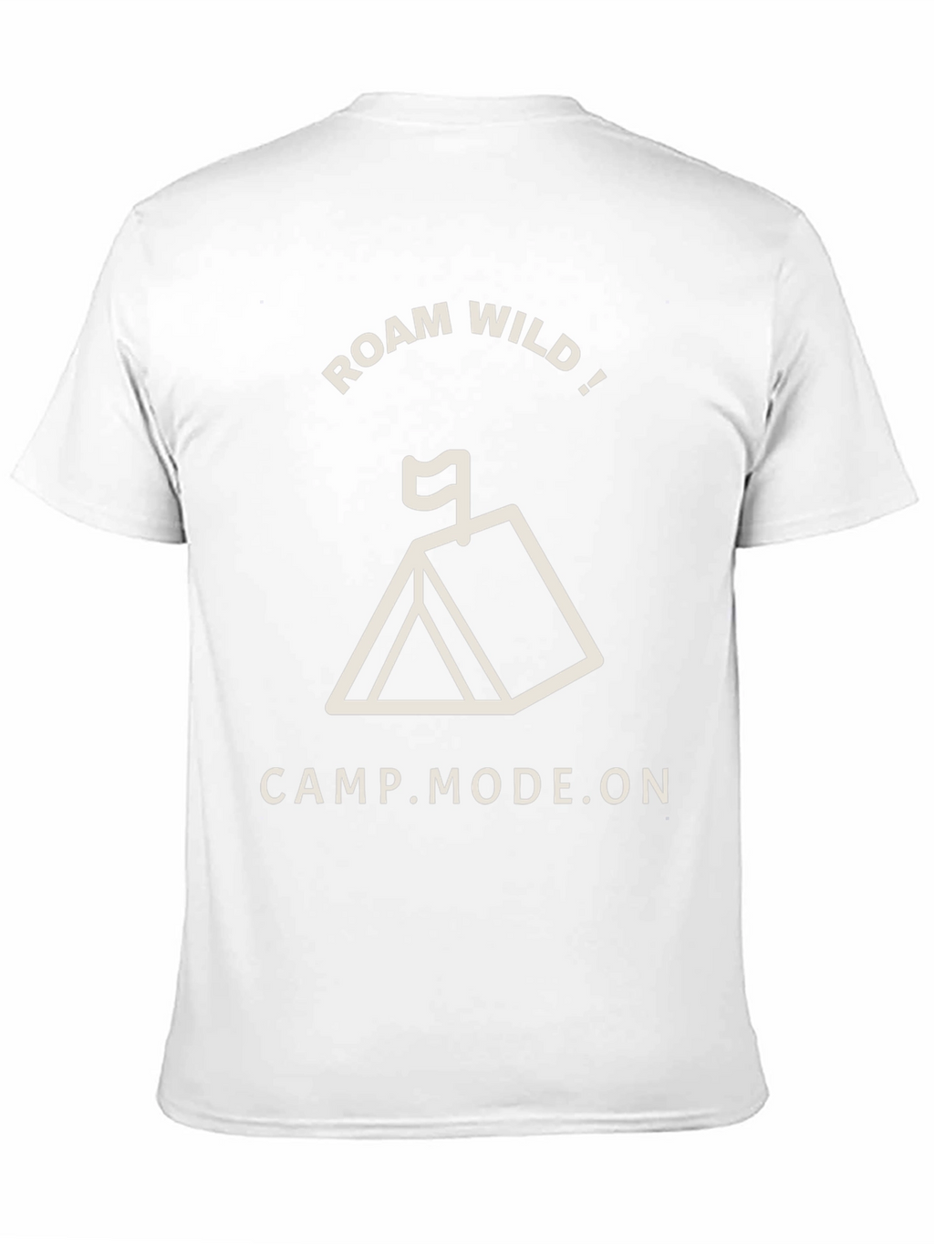 Roam Wild Camp Mode On Black T-Shirt