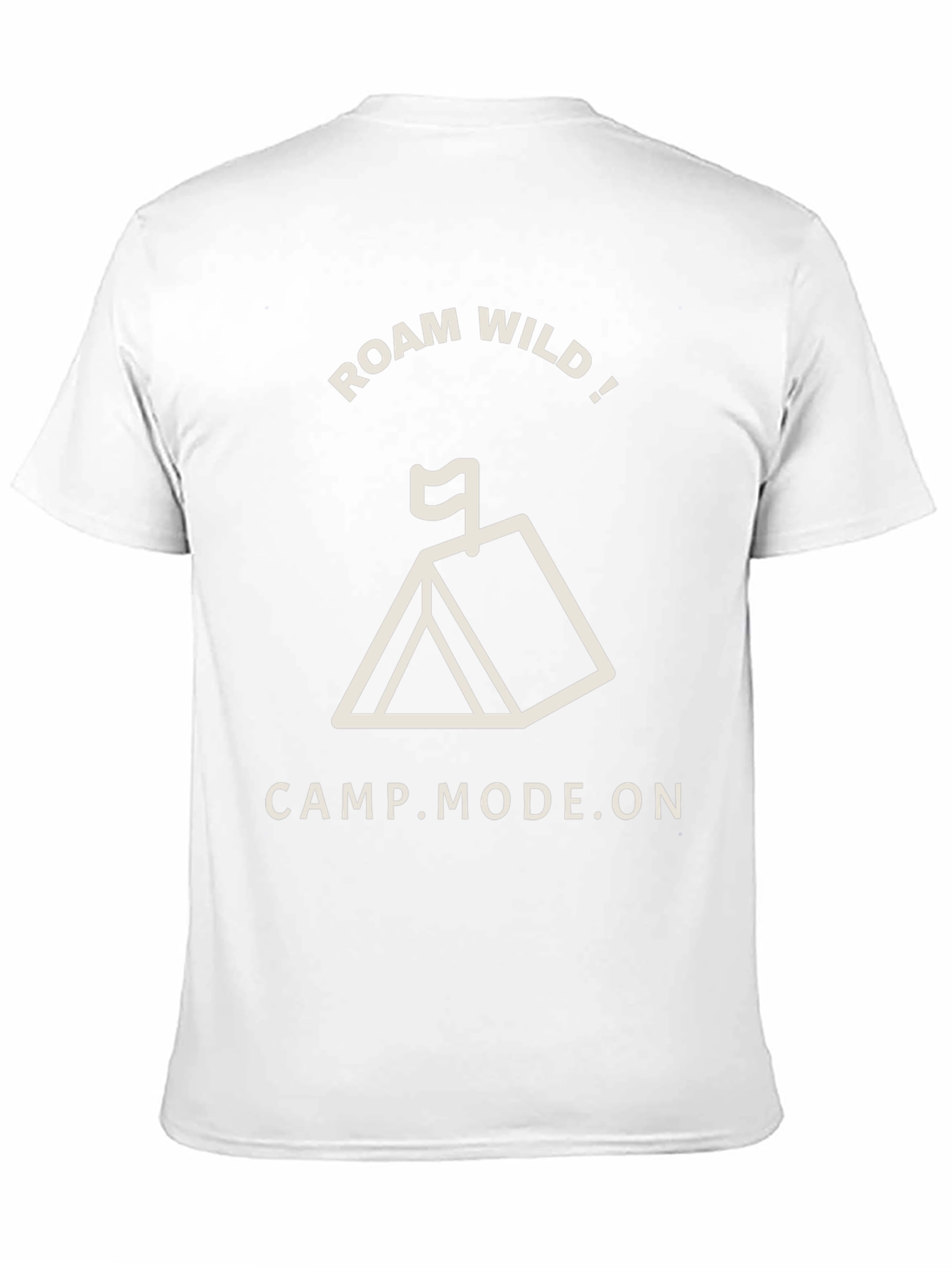Roam Wild Camp Mode On Black T-Shirt