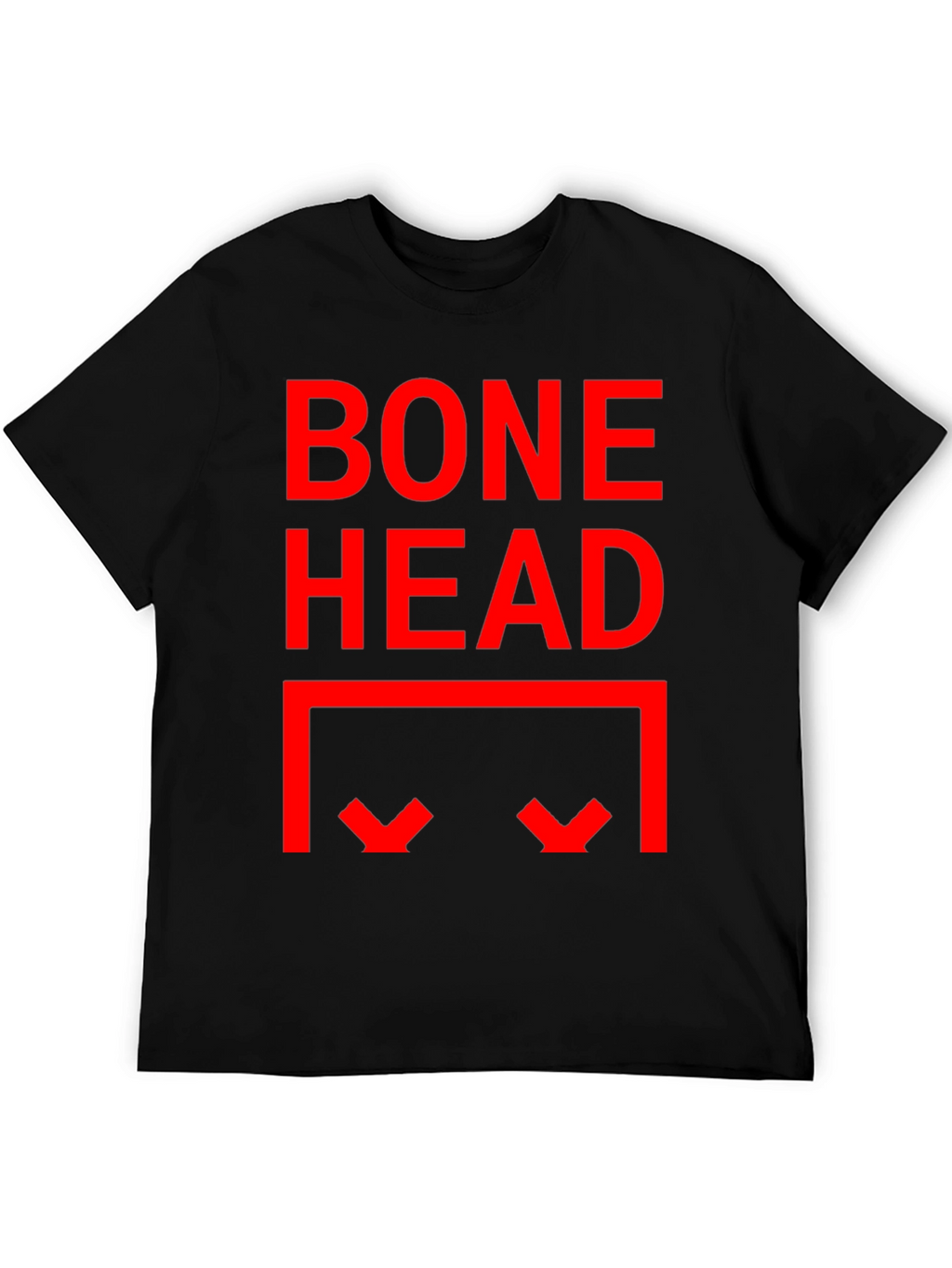 Bone Head Graphic Print Tee - Black