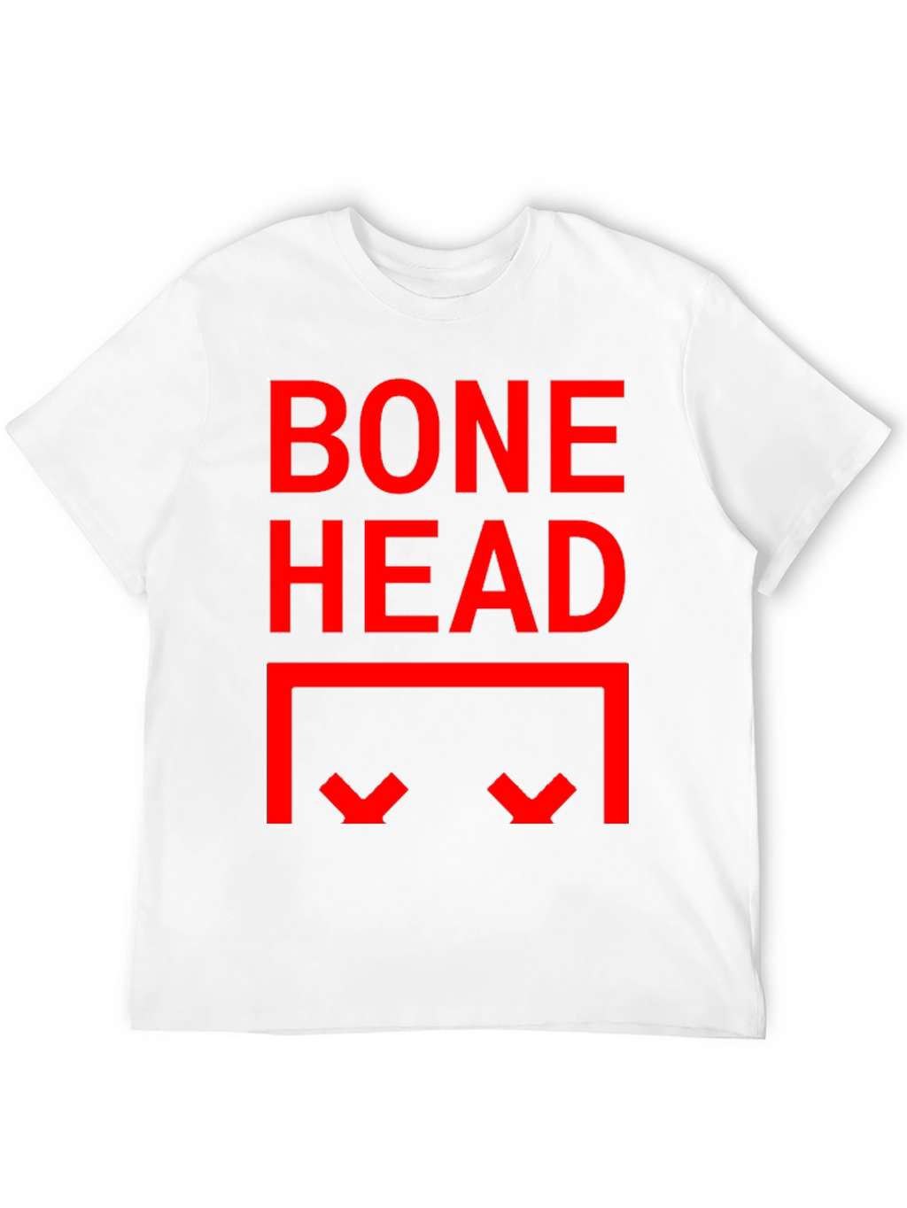 Bone Head Graphic Print Tee - Black