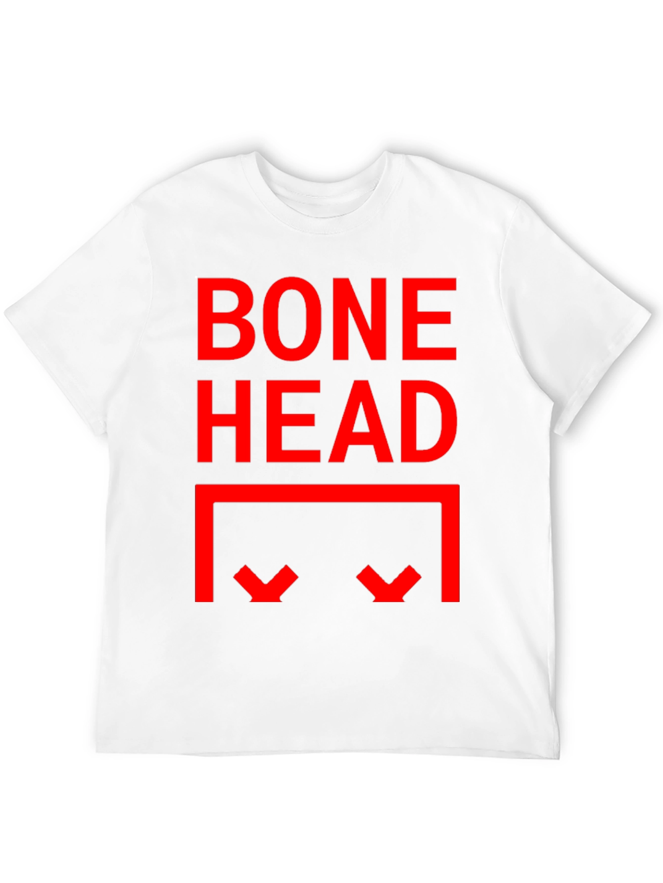 Bone Head Graphic Print Tee - Black